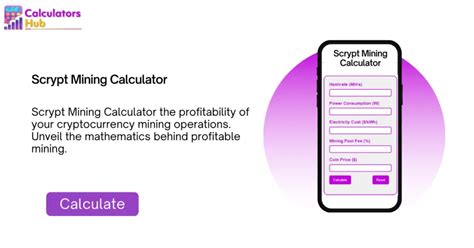 scrypt miner profit calculator|Scrypt Mining Calculator Online .